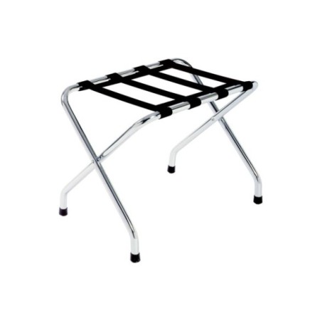 Reposamaletas cromo con bandas.