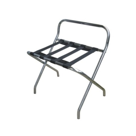 Reposamaletas con respaldo.