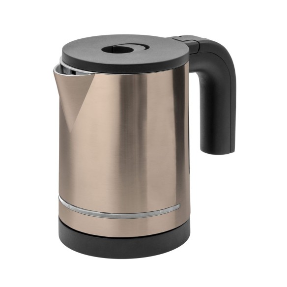 Hervidor de 0,7 litros con doble cuerpo de acero inox acabado en cobre.