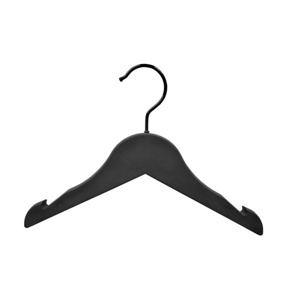 Percha negra maciza con muescas de 27 cms.