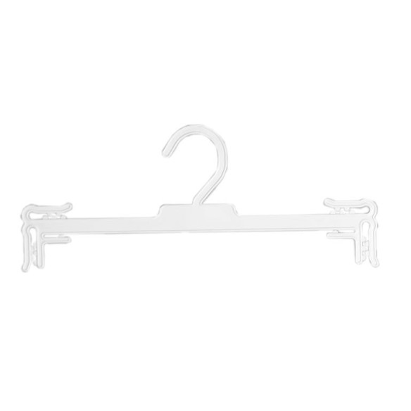 Percha blanca para lencería de 23 cms.