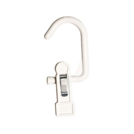 Gancho negro con pinza cuelga botas 2