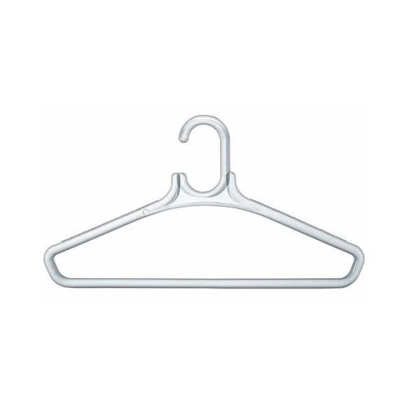 Percha blanca de 45 cms.