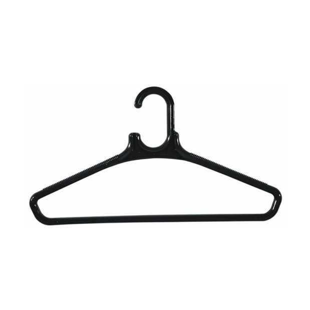 Percha negra de 45 cms.