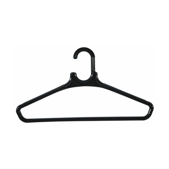 Percha negra de 45 cms.