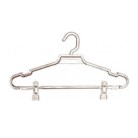 Percha negra con muescas y pinzas de 27 cms. 2