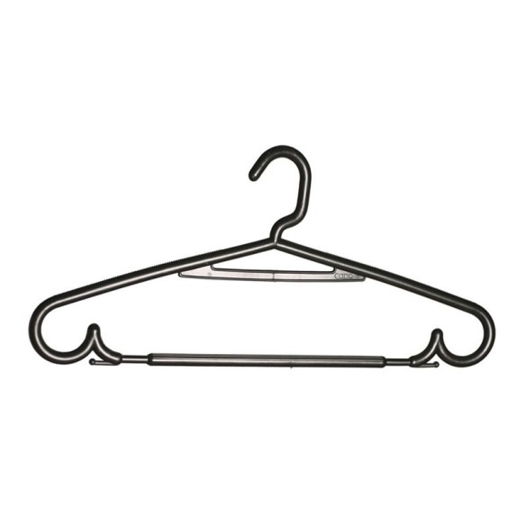 Percha negra de 43 cms.