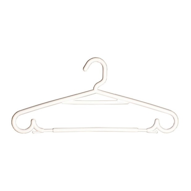 Percha blanca de 43 cms.