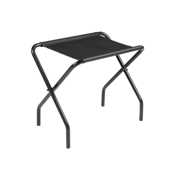 Reposamaletas estructura negra.