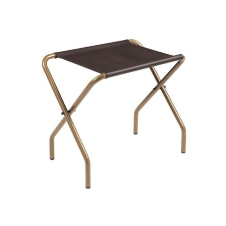 Reposamaletas estructura oro mate y banda negra. 2