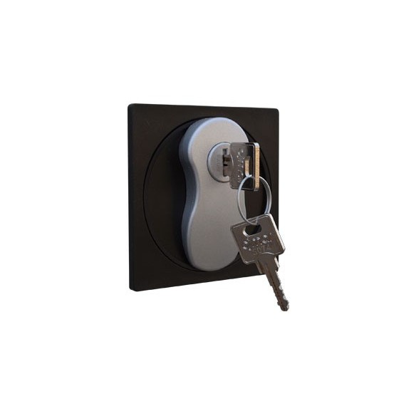 Cerradura manual mariposa.