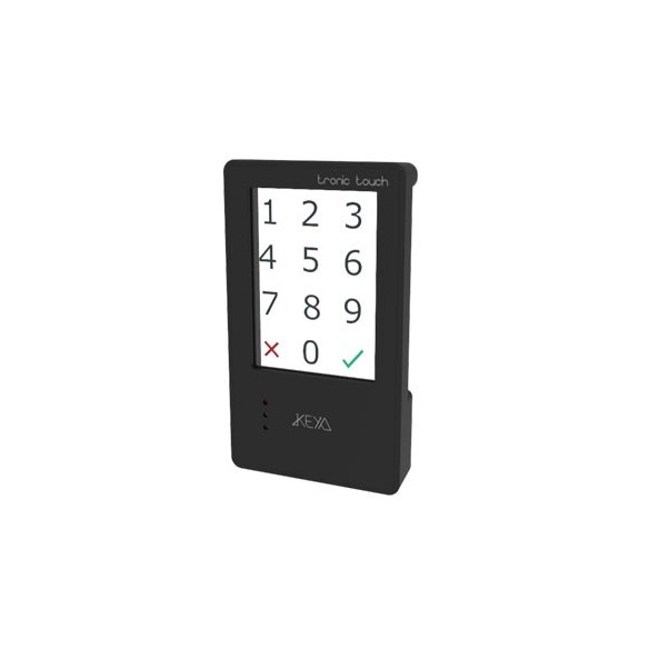 Cerradura electrónica con pantalla touch.