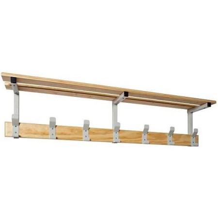 Perchero con repisa de 2m con 9 perchas.