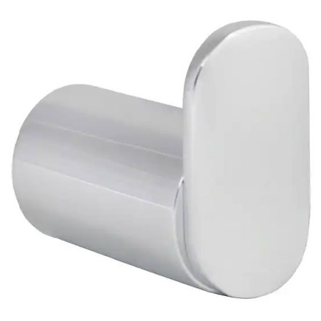 Percha individual de latón cromado de alta calidad acabado brillante.