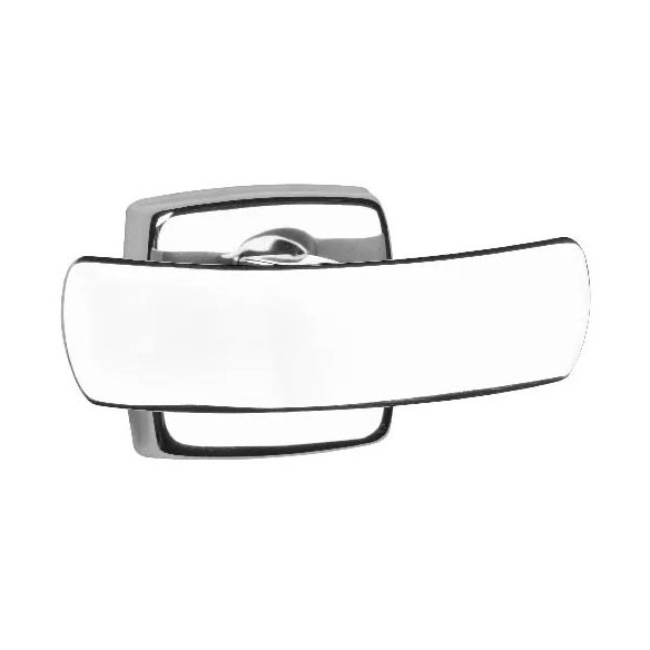 Percha doble de acero inoxidable  para colgar dos artículos.