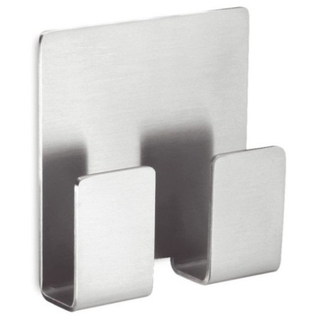 Gancho cuadrado de acero inoxidable con doble colgador.