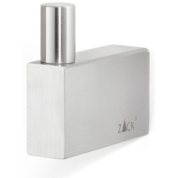 Gancho de pared de acero inoxidable acabado satinado.