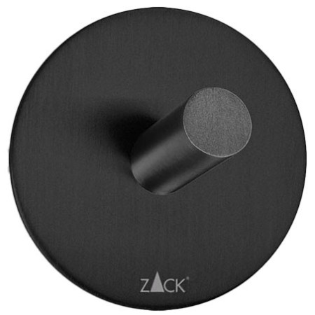 Gancho de pared de acero inoxidable circular acabado satinado. 2