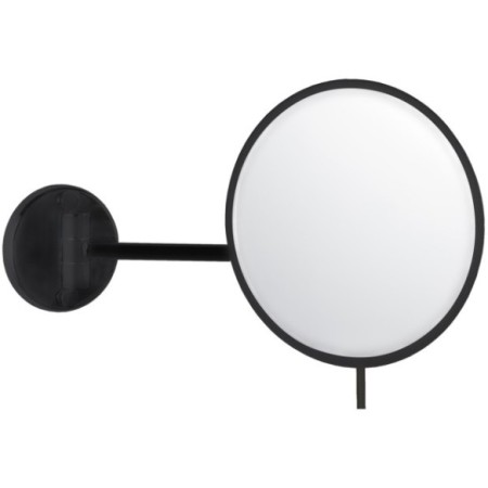 Espejo de aumento slim joytsitck 1 brazo negro mate.