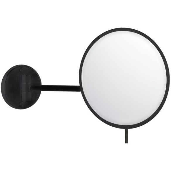 Espejo de aumento slim joytsitck 1 brazo negro mate.