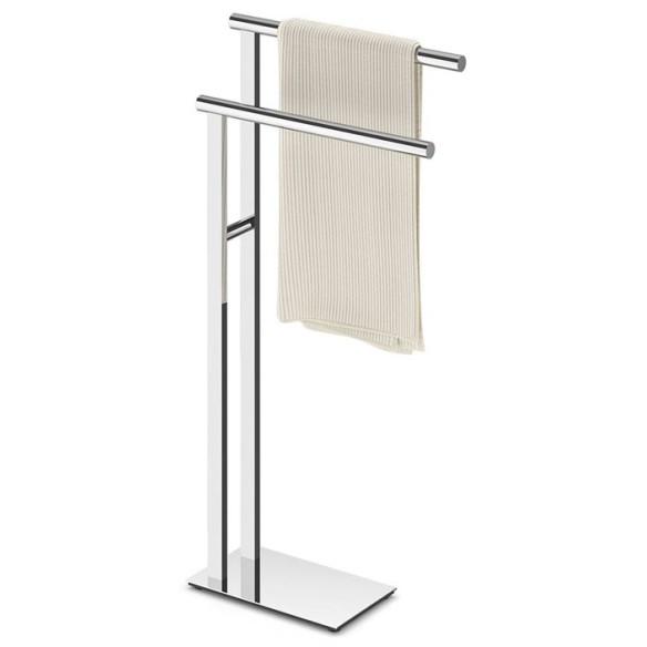 Toallero doble de pie a diferente altura.