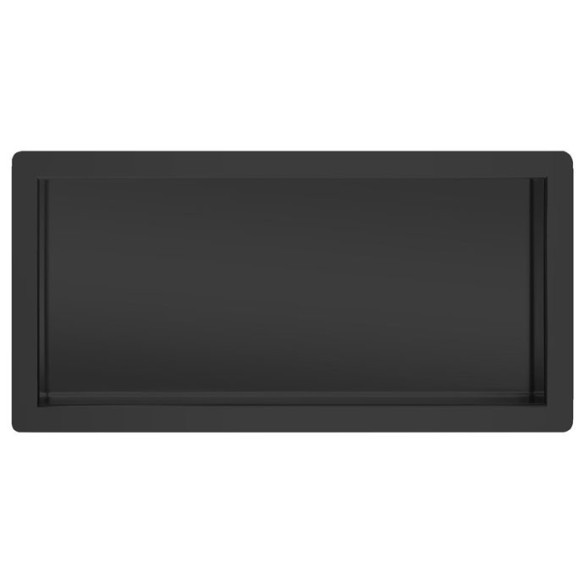 Repisa baño-ducha empotrabel inox negro 300x150x83