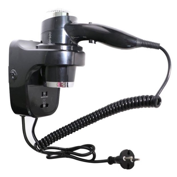 Secador Wind con soporte a pared y enchufe