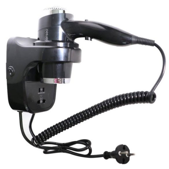 Secador Wind con soporte a pared y enchufe