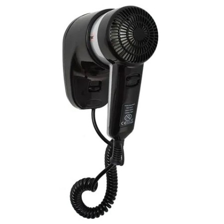 Secador de pelo plateado y negro 2