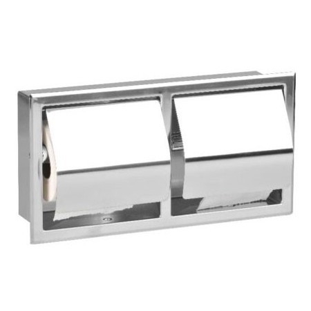 Dispensador papel higienico doble horizontal insertable