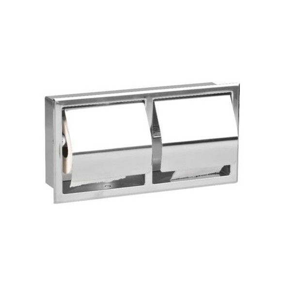 Dispensador papel higienico doble horizontal insertable