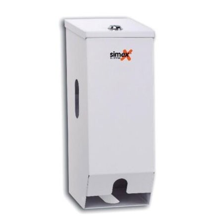 Dispensador papel higienico vertical blanco