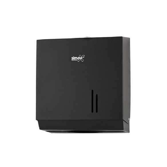 Dispensador papel toalla negro classic