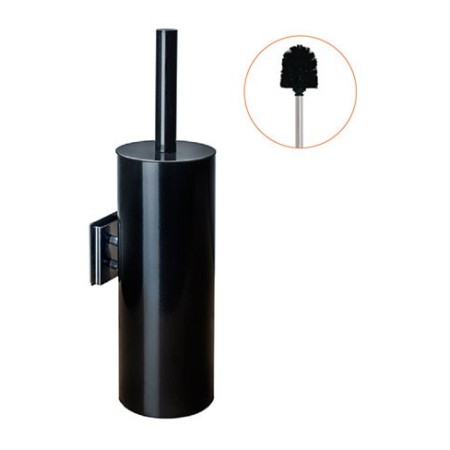 Escobillero mural negro mate-classic