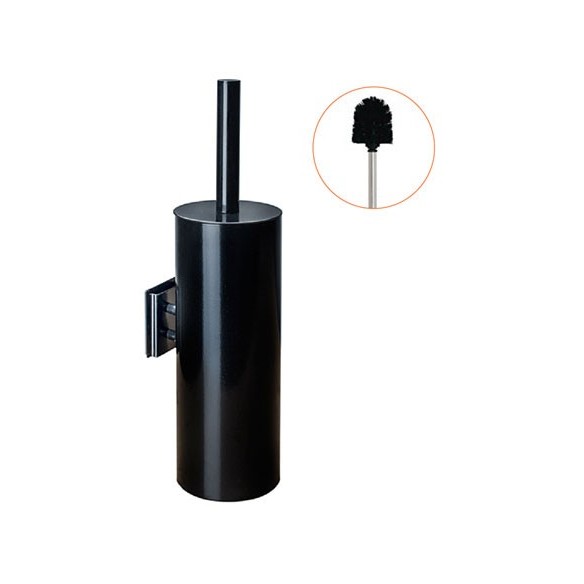 Escobillero mural negro mate-classic