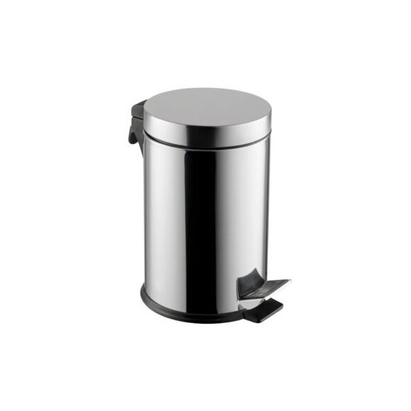 Papelera pedal de 12L brillante