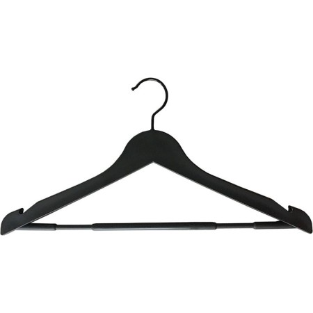 Percha negra maciza con muescas y barra de 43 cms. 2