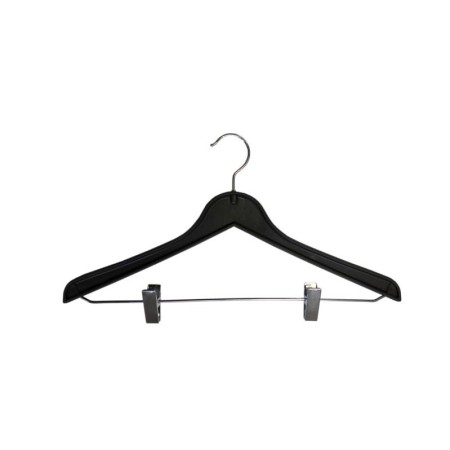 Percha negra maciza con muescas y barra de 38 cms. 2