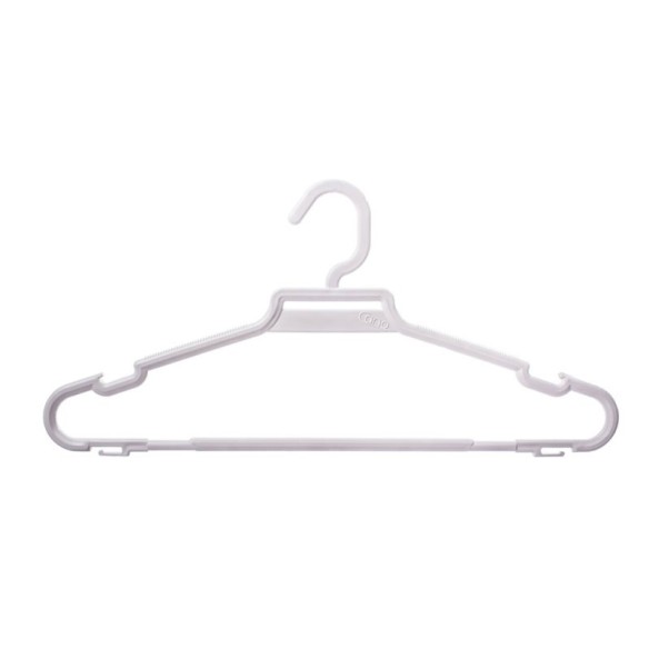 Percha blanca de 40 cms.