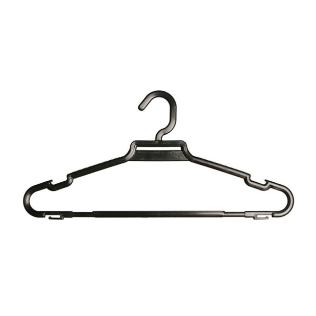 Percha negra de 40 cms.