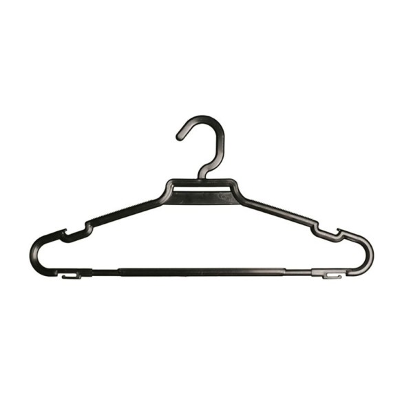 Percha negra de 40 cms.