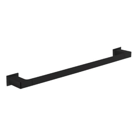 TOALLERO BARRA ADHESIVO NEGRO MATE