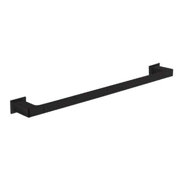 TOALLERO BARRA ADHESIVO NEGRO MATE