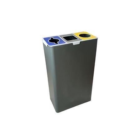 PAPELERA RECICLAJE CON AROS SUJETA-BOLSAS