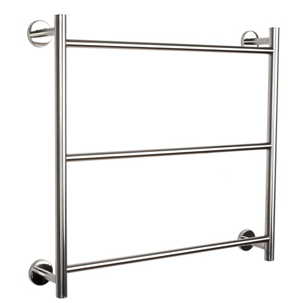 Toallero de tres barras de acero inox acabado satinado