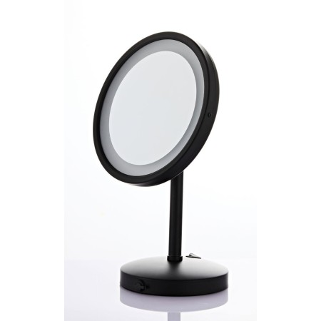 Espejo aumento con sensor toch y luz led nedro mate. 2