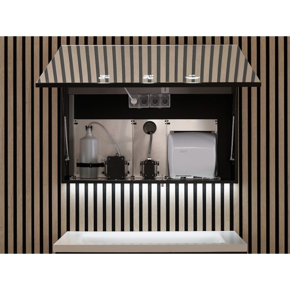 ARMARIO COMPLETO  CON JABON, AGUA Y SECADOR POR AIRE