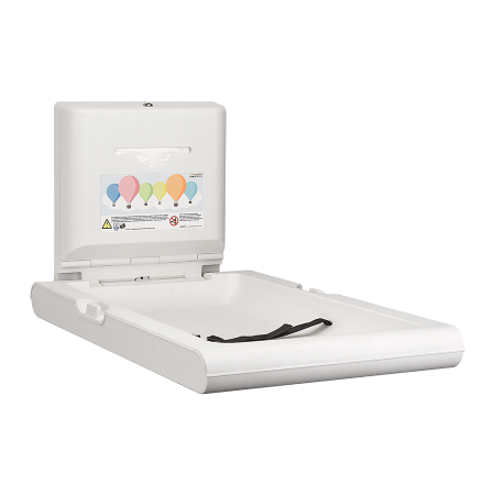 Cambiapañales vertical antibacteriano para hoteles | Alto tránsito 2