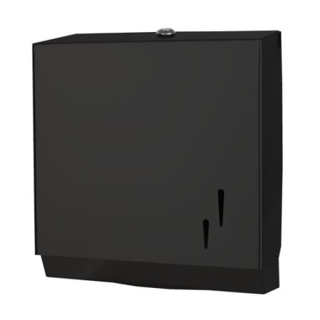 DISPENSADOR TOALLAS ZIG-ZAG INOX NEGRO MATE