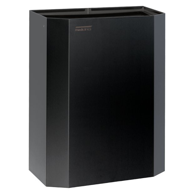 PAPELERA MURAL 25L NEGRO